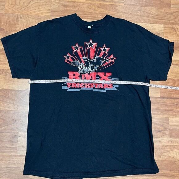 Gildan Mens Black Heavy CottonRMX Trickstars T ShirtRMX Trickstars T ShirtRMX Tr - Picture 5 of 8